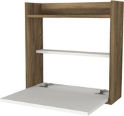 Laptop asztal Fehér és diófa