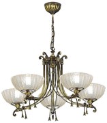 Amplex 8315 - Csillár láncon GRANADA 5xE27/10W/230V