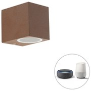 Okos fali lámpa rozsdabarna IP44 WiFi-vel, GU10 - Baleno