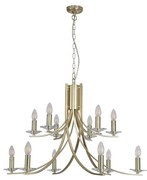 Searchlight 41612-12SB - ASCONA láncos csillár 12xE14/60W/230V