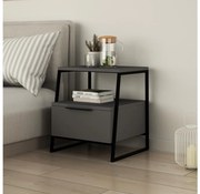 Éjjeliszekrény PAL 50x45 cm fekete/antracit