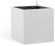 Flower Lover Cubico Stone önöntöző virágtartó fehér, 27 cm, 27 cm