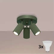 Brilagi - LED spotlámpa CRESTO 3xGU10/10W/230V zöld