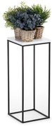 BASICLOFT virágtartó állvány 80x24 cm fekete/fehér