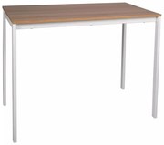 Fehér étkezőasztal RAMOD 100x60 cm, tölgy dekoráció