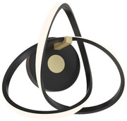 Zuma Line MB9717-1-3BGN - LED fali lámpa INDIGO LED/14W/230V fekete/arany