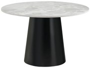 Brito kerek étkezőasztal 120x75 cm szürke-fekete