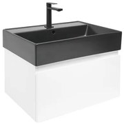 SAT B-WAY Fürdőszobaszekrény mosdóval 59x30x45 cm fehér fényes BWAY60WU2BB