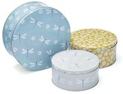 Süteménytartó acél doboz szett 3 db-os English Meadow – Cooksmart ®