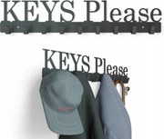 Fali Akasztó Előszoba Ruházat Kabátok Fém 9 Akasztó Fekete