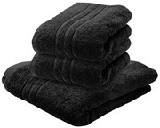 Comfort Maxi 100x180 cm fekete fürdőlepedő, 100% pamut