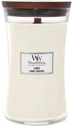 WoodWick Illatosító gyertya nagy Linen, 609 g