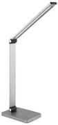 Platinet asztali lámpa 10 W, vezeték nélküli töltés + USB, ezüst