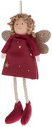 Textil karácsonyfadísz 16 cm Angel – Dakls