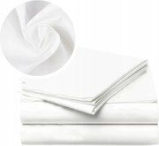 160x260 cm-es hagyományos, gumiszalag nélküli pamut lepedő, fehér, I. osztályú