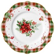 Karácsonyi desszert tányér 21cm