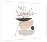 Kép - Vonal művészeti virágok N⁰1 (70x50 cm)