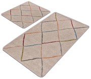 Bézs fürdőszobai kilépő szett 2 db-os 60x100 cm – Mila Home