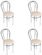 Nizza étkezőszék króm + sonoma 4 db