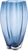 Üvegváza Kék 30x15cm Modern Sima Üveg
