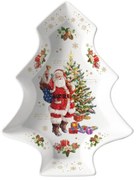 Karácsonyi porcelán fenyőfa alakú kínáló tál, 21,5x28,5 cm, díszdobozban - Christmas Memories