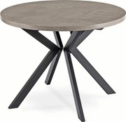 Kihúzható étkezőasztal 100–250 cm méretben, beton/fekete színben LUKAS