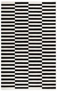 Fekete-fehér kétoldalas kézi szövésű gyapjú szőnyeg 200x300 cm Donna – Hanse Home