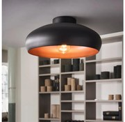 Eglo 55248 - Mennyezeti lámpa MOGANO 1xE27/60W/230V fekete