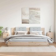 2 db tömör fenyőfa faliszekrény 31,5 x 30 x 30 cm