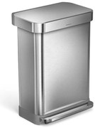 Acél pedálos szemetes 55 l - simplehuman