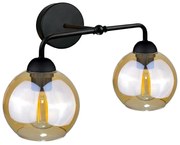 Fali lámpa MELLE BLACK 2xE27/60W/230V