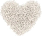 Díszpárna ROMEO HEART 45x45 cm, krémszínű
