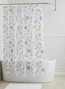 Zuhanyfüggöny - NEW WATER DROP - Impregnált textil - 180 x 200 cm