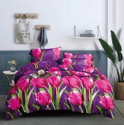 TULIP lila mikroszálas ágyneműhuzat Ágyneműhuzat mérete: 70 x 80 cm | 140 x 200 cm
