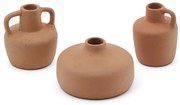 Narancssárga terrakotta váza készlet 3 db-os (magasság 6 cm) Sofra – Kave Home