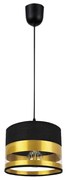 Csillár zsinóron MILO 1xE27/60W/230V arany/fekete