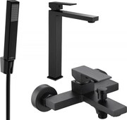 Mexen Uno R77 kádkészlet, fekete - 71413R77-70