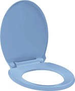 vidaXL kék ovális gyorsan szerelhető WC-ülőke lassan csukódó fedéllel