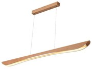 LED Csillár zsinóron LED/22W/230V 4000K 120 cm bükkfa/tömör fa