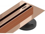 Mexen Flat 360° Slim forgó zuhanyfolyóka 70 cm, Rózsaszín-arany - 1641070