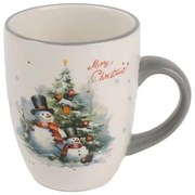 Hóemberes karácsonyi kerámia bögre - 11x9x10 cm