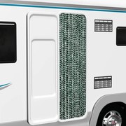 zöld és fehér zsenília rovarfüggöny 56 x 200 cm