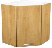 Felső sarokszekrény Vento GN-60 / 72, fehér / mézes tölgy