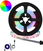 vidaXL LED szalag 2 pcs Fekete és Átlátszó 550 mm Réz és műanyag