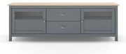Szürkészöld borovi fenyő TV-állvány 180x59x40 cm Misti – Marckeric