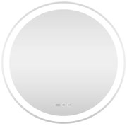 Viva AURA fürdőszoba tükör - érintőkapcsoló - páramenetesítővel - órával - LED - KEREK - átmérő 60cm