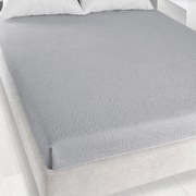 Frottír lepedő gumi nélküli175x220 Tulipán szürke Zwoltex