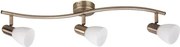 Beltéri karos spotlámpa e14 3x40w bronz soma