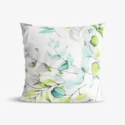 Goldea pamut párnahuzat deluxe - eucalyptus virágok 40 x 40 cm