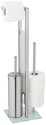 WENKO 25399100 - WC-kefe RIVALTA 18x70 cm ezüst/fehér/fekete